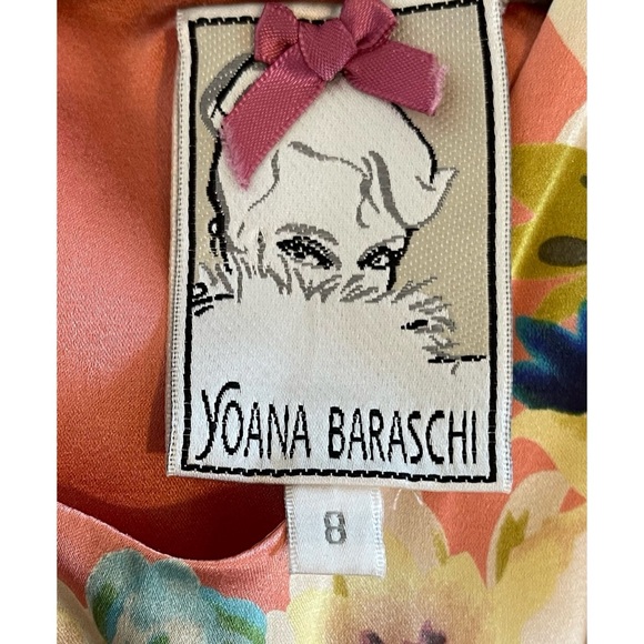 ❤️ Anthropologie x Yoana Baraschi Satin Floral Sheath Dress - Picture 5 of 6